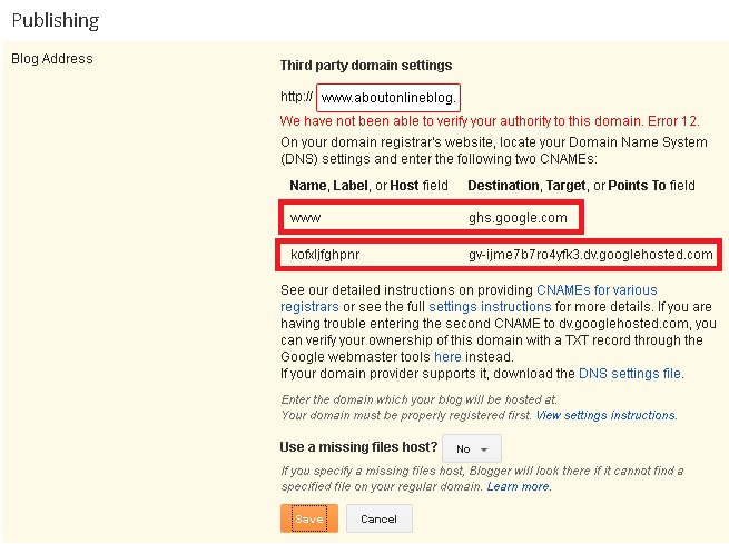 How to connect your blogger to your external domain name the simplest way How to connect your blogger to your external domain name the simplest way