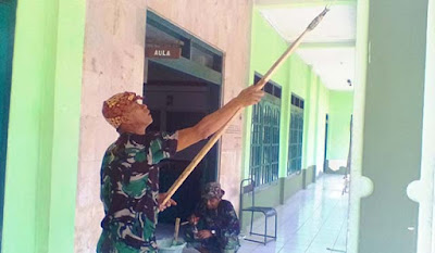 Jelang Pembukaan, Makodim Dipercantik Jelang Pembukaan, Makodim Dipercantik