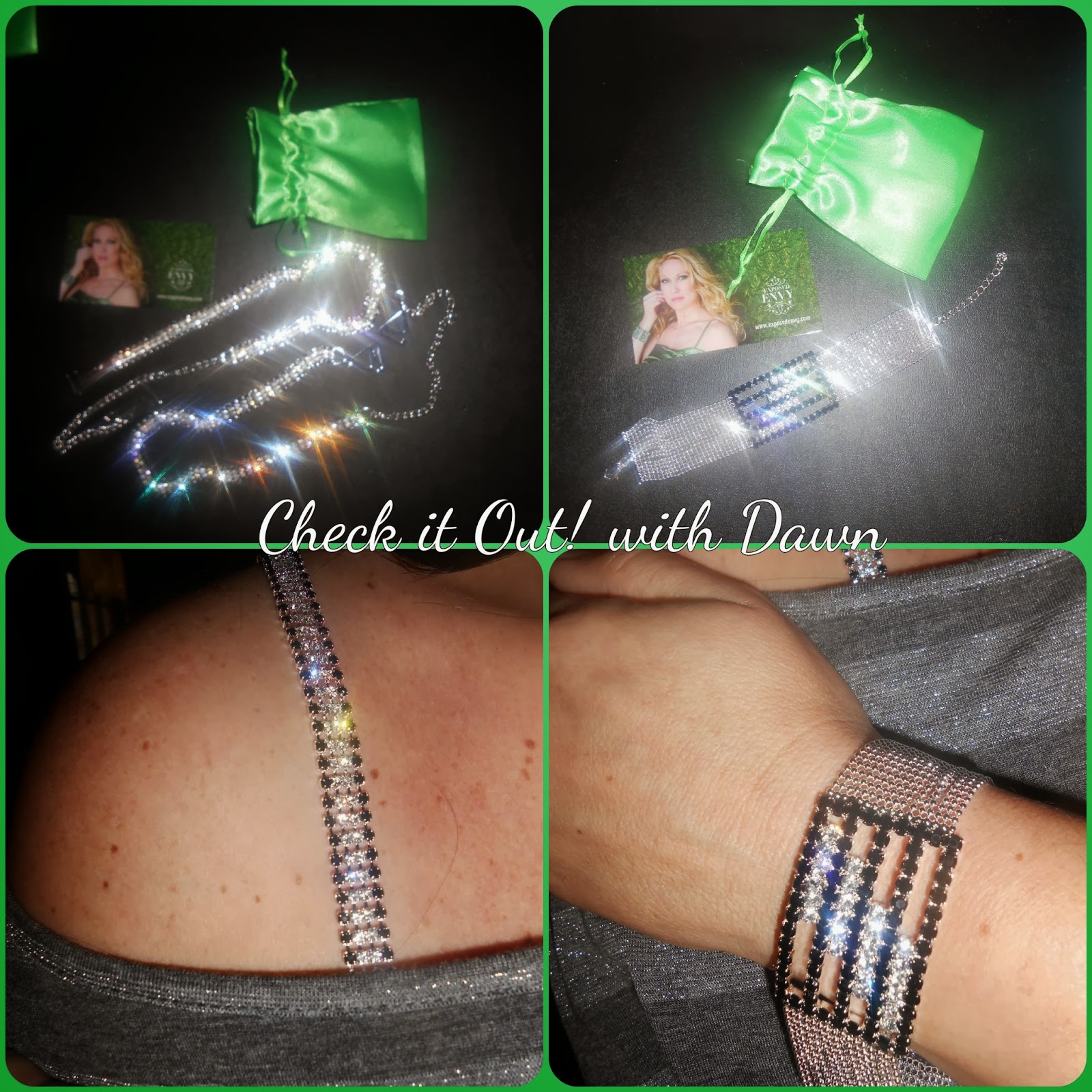 Check it Out! with Dawn Rhinestone Bra Straps & Bracelet Review & Giveaway
