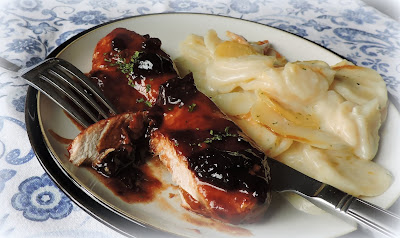Black Cherry Sauced Turkey Steaks