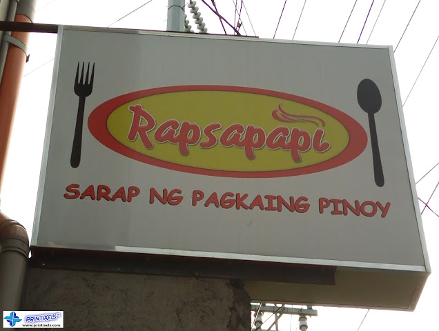 Double Face Panaflex Signage for Rapsapapi, Binan, Laguna