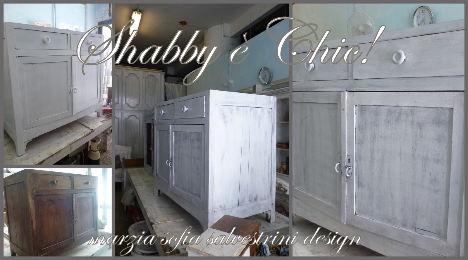 Verniciare un mobile. latest come dipingere una credenza a righe ... Verniciare vecchi mobili