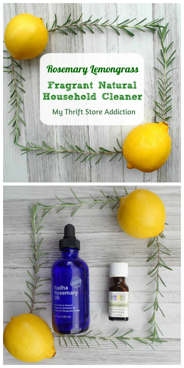 15 minute rosemary lemongrass natural household cleaner