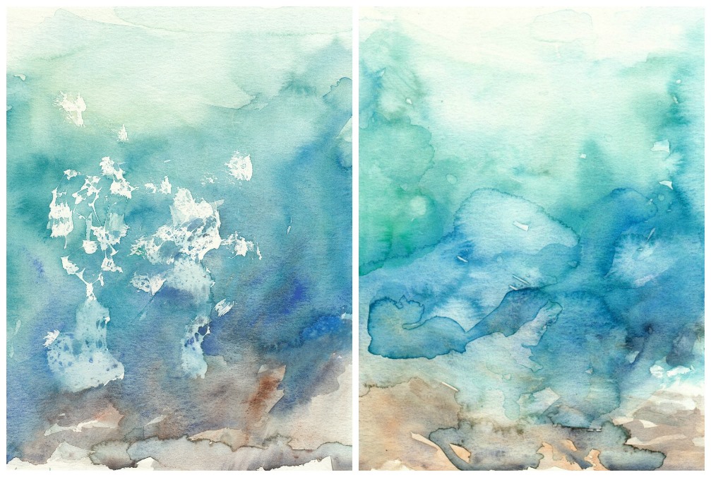 Original Watercolor Ocean Paintings by Elise Engh (Grow Creative)