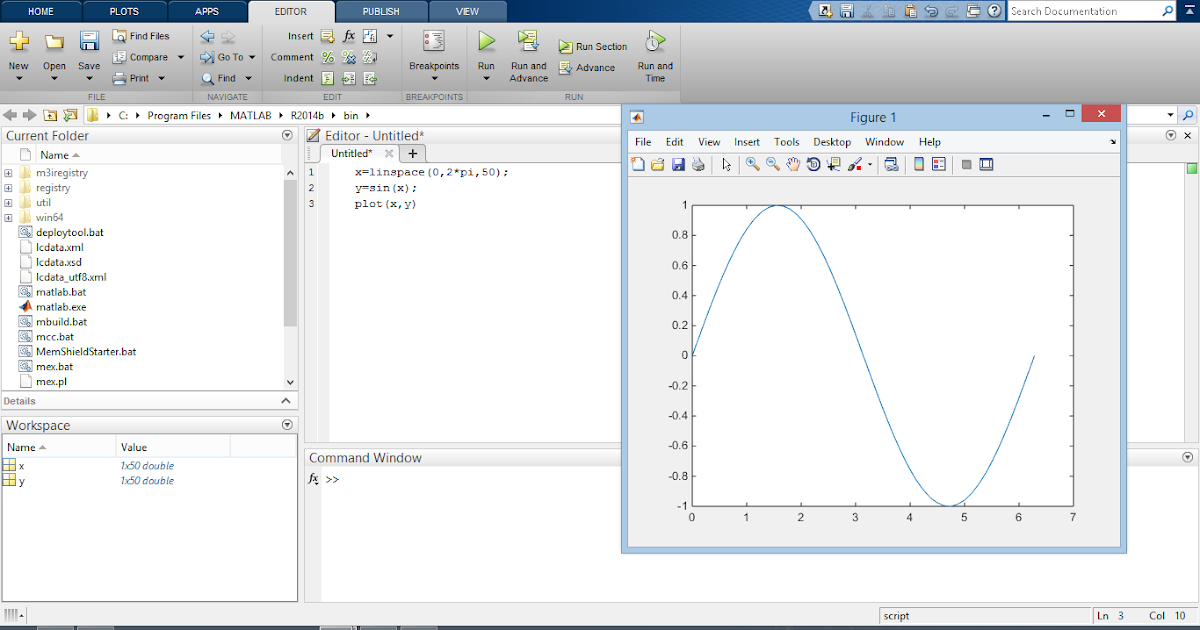 CAD CAM CAE TUTORIALS: How to plot 2d graph in MATLAB