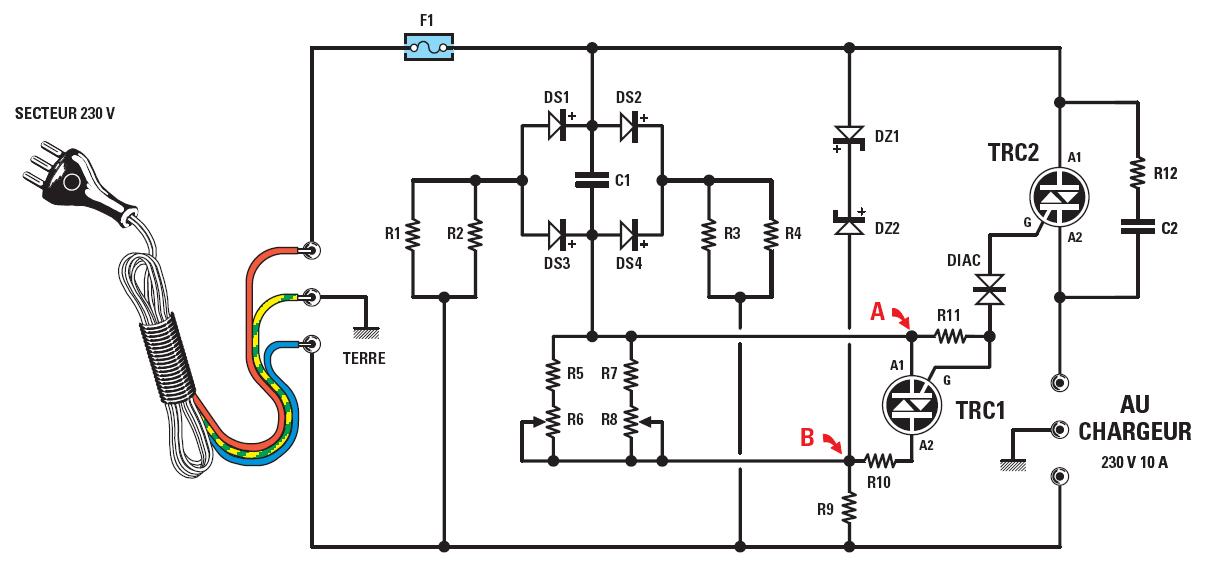 Schema variateur Capteur photoélectrique