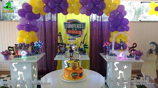 Mesa decorativa Cúmplices de um Resgate Mesa decorativa Cúmplices de um Resgate - Festa de aniversário infantil