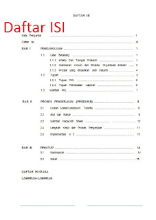 daftar isi