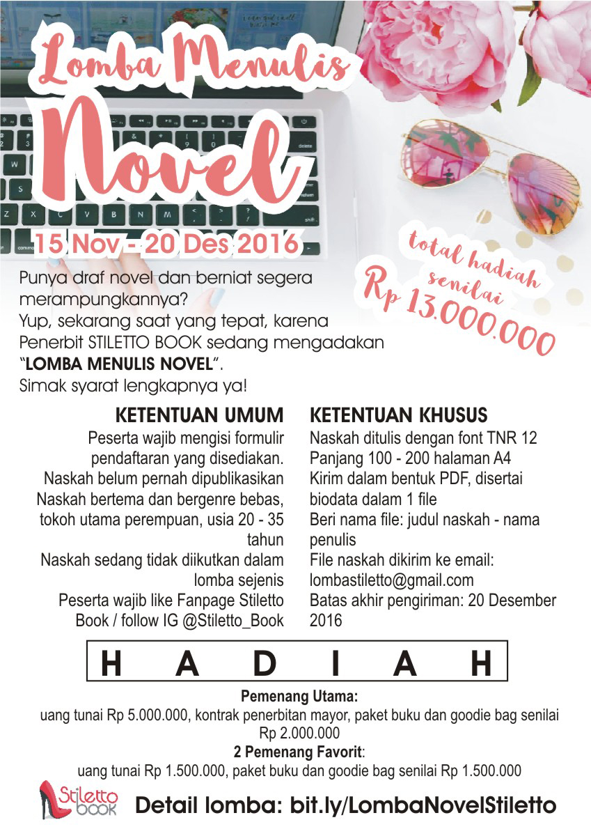 Lomba Membuat Novel Tahun 2016 | lomba menulis novel 2016 lomba menulis cerpen 2018 Lomba Membuat Novel Tahun 2016 | lomba menulis novel 2016 lomba menulis cerpen 2018