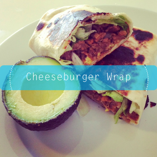 K8LA Vegan Cheeseburger Wrap!