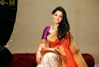 Glamorous Diva TAMANAAH BHATIA photo shoot in saree