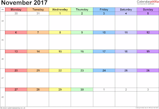 Free Printable Calendar November