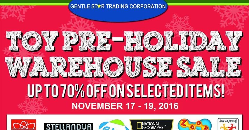 Manila Shopper Gentle Star Trading Toy Warehouse SALE Nov 2016