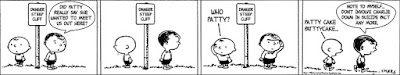 Originally, I considered doing some kind of parody of the Garfield "Beware of dog" shtick, but I couldn't really find a decent punchline. I'm very happy with how this strip turned out though, especially since I now know how I'm gonna handle the Charlie Down character. Once again, this took a really long time to make. I come up with ideas as I create, and afterthoughts are aplenty. I foolishly forgot how thick the custom speech bubbled had to be stroked, which cost me at least another 30 min and didn't even yield a good result (the original bubbles weren't as crooked).