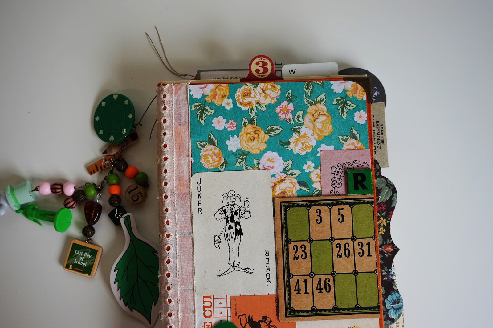 Vintage Game Pieces Junk Journal johanna alyssa