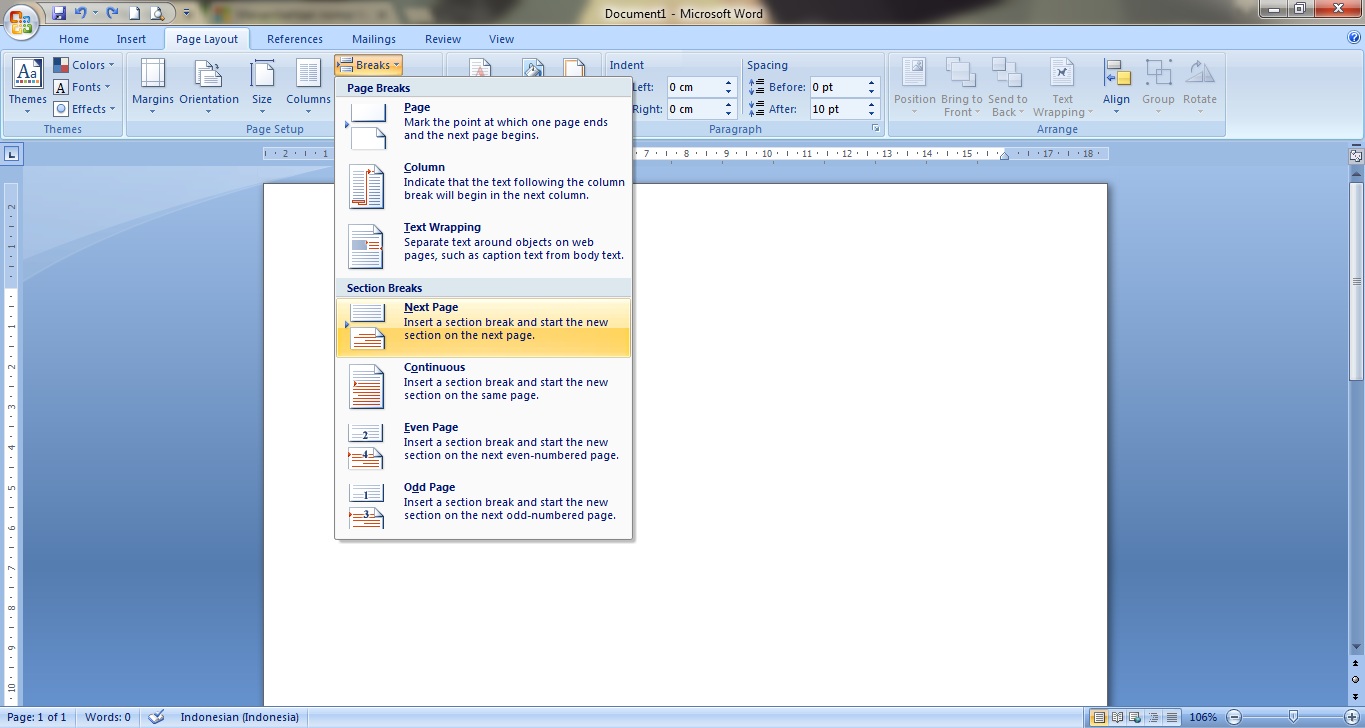 Cara Membuat Halaman Romawi Di Word 2007 | cara membuat penomoran halaman berbeda di word 2007 Cara Membuat Halaman Romawi Di Word 2007 | cara membuat penomoran halaman berbeda di word 2007