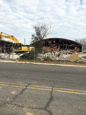 The demolition of The Club Bene late 2014