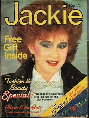 Big hair and bold make-up - Jackie Magazine March 1982 Jackie Magazine 1982 - big hair and bold make-up