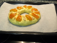 Roscón listo para hornear.