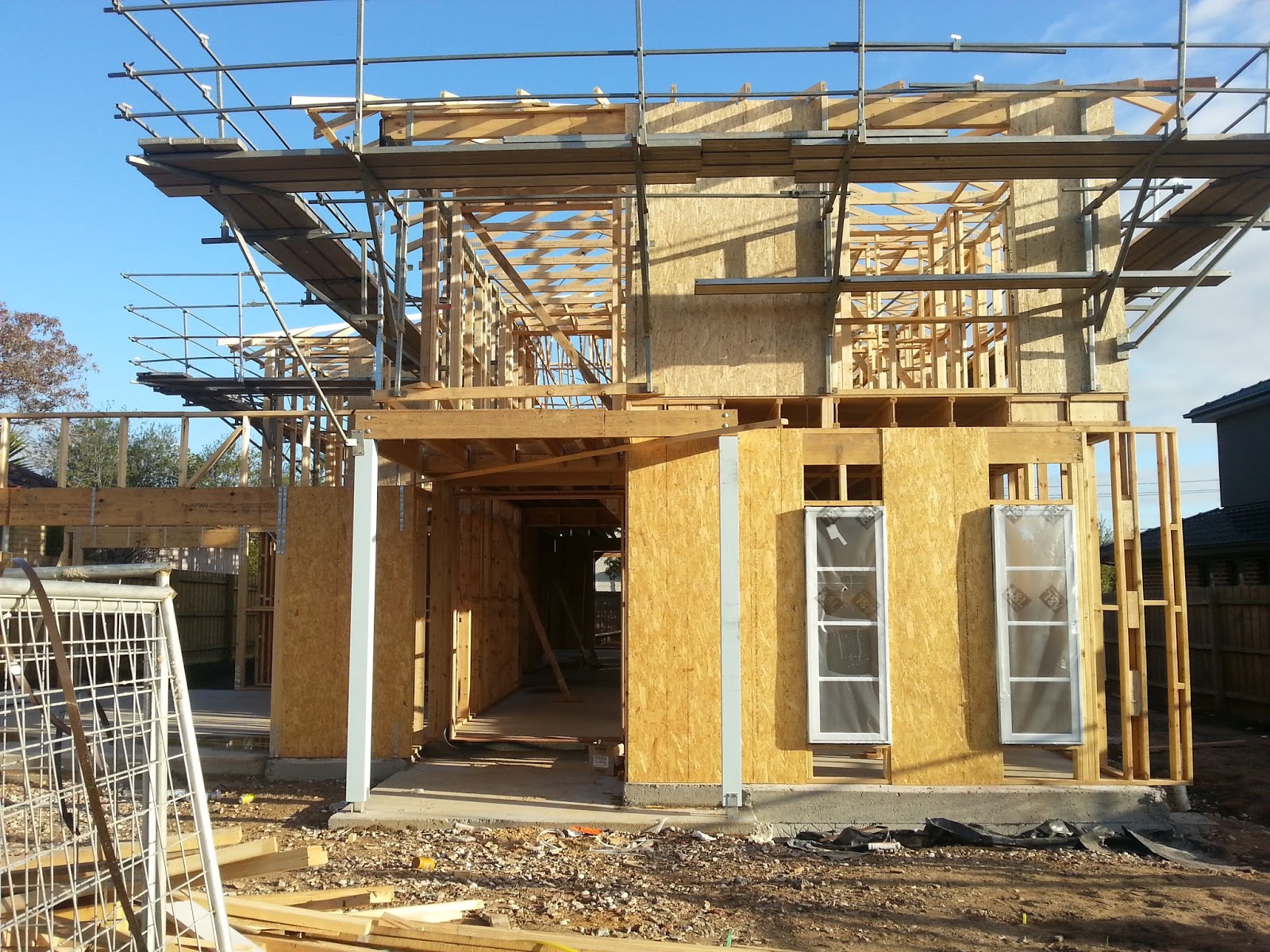 FRAMING COMPLETED Building the Charlton by Porter Davis