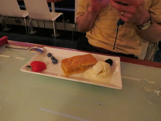Apple Pie for dessert on our Dublin Grand Canal Dinner Cruise