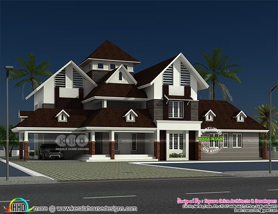 2652 square feet 4 bedroom attached sloping roof home