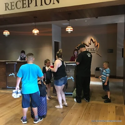 hotel reception at Black Oak Casino Resort
