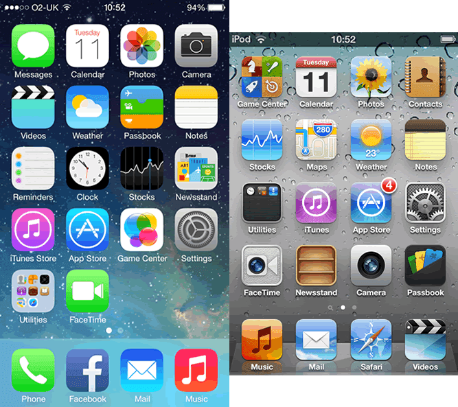 ApplE - iOS 7 vs iOS 6 | TeChNoSoFt©
