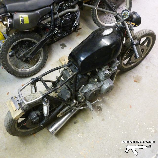 Project XS 850 Sidecar Brat - Switches, Idiot Lights and Licence Plate Bracket