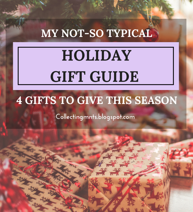 My Not So Typical Holiday Gift Guide: 4 Gifts to Give This Season via Collecting Moments Blog