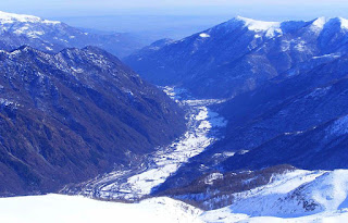 A wintry scene in Valle delle'Orco