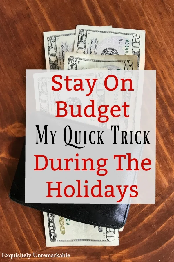 How To Stay On Budget During The Holidays graphic for Pinterest