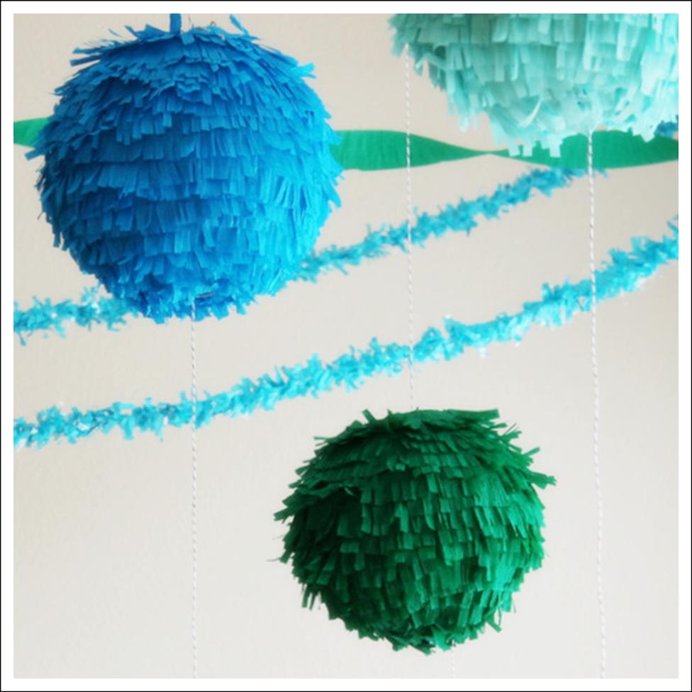 crepe paper balls crepe paper balls