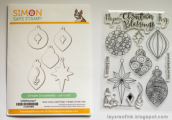 Layers of ink - Textured Ornament Tag Tutorial by Anna-Karin Evaldsson with SSS STAMPtember products