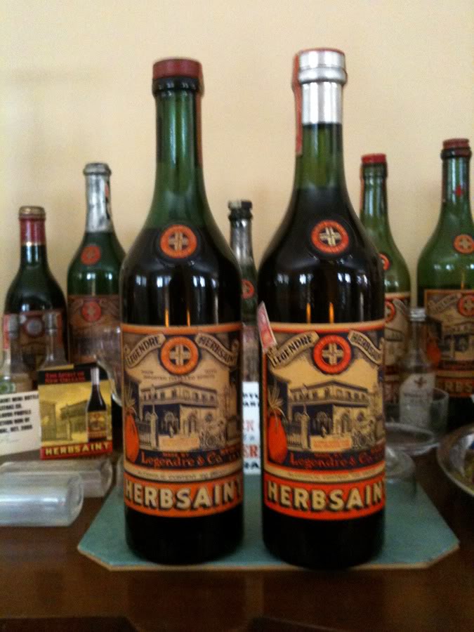 New Orleans Absinthe History 1940s Legendre Herbsaint Intact Bottles