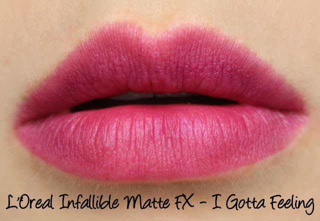 L'Oreal Infallible Matte FX - I Gotta Feeling Swatches & Review