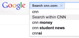 Google Search Within CNN