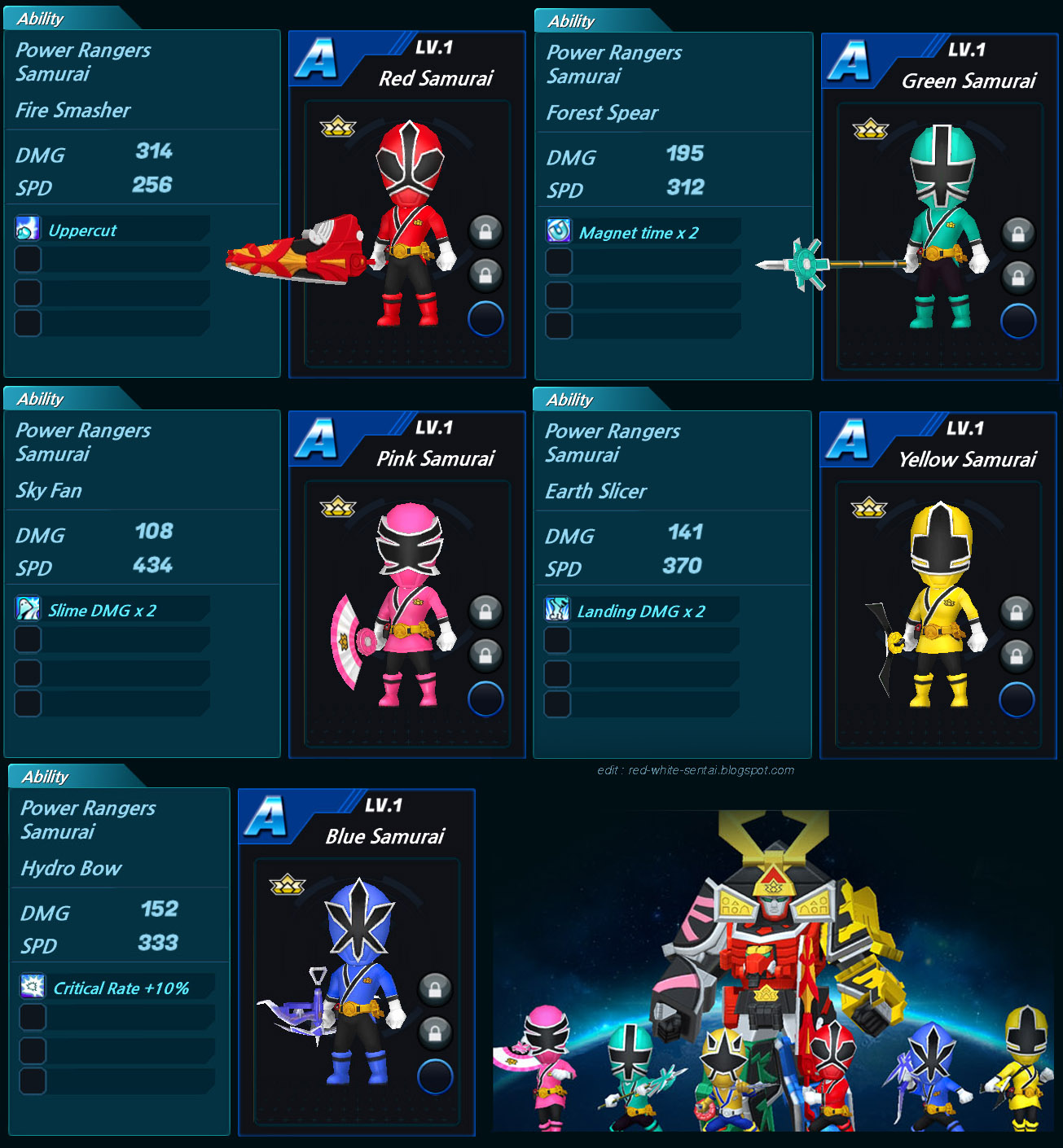 Power Rangers Games - Samurai