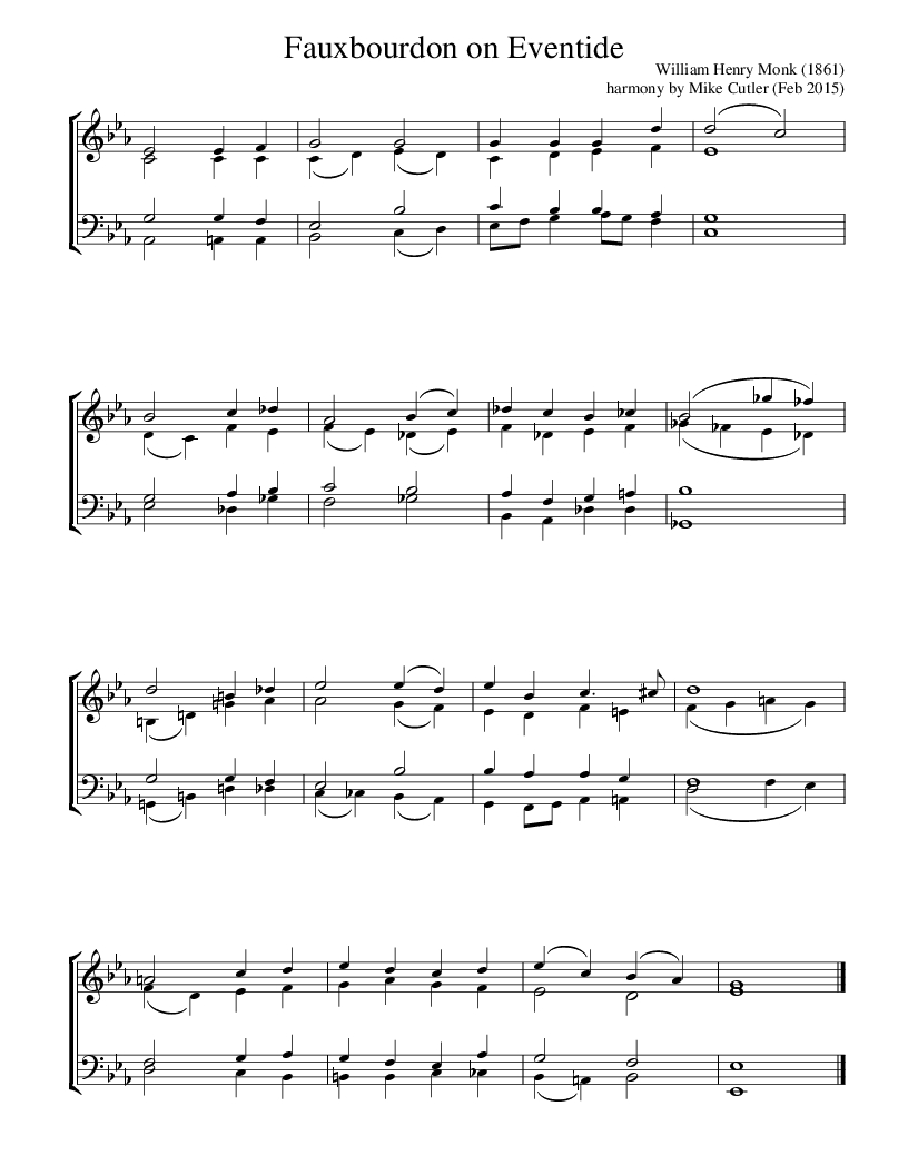 Composer's Notes Eventide