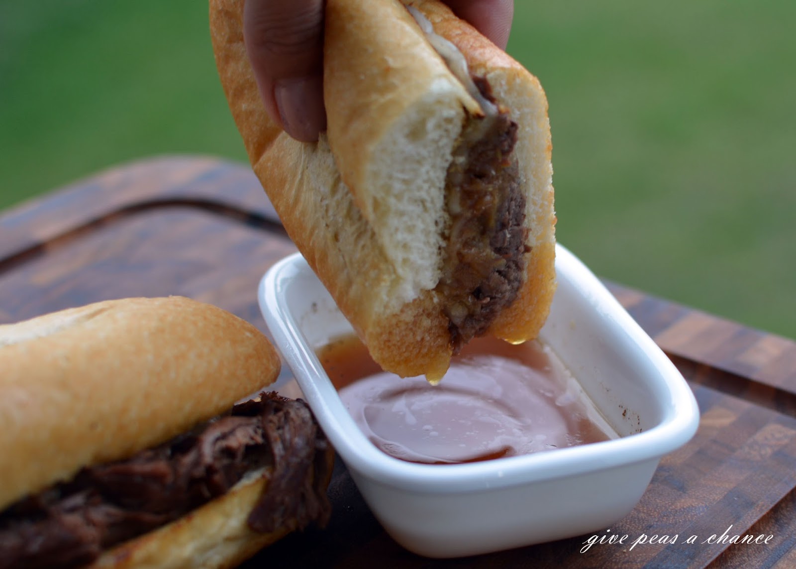 Give Peas a Chance French Dip, Baby Dip. Pressure Cooker/Slow Cooker