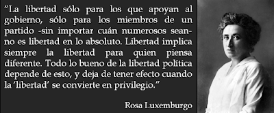 Resultado de imagen de rosa luxemburgo frases