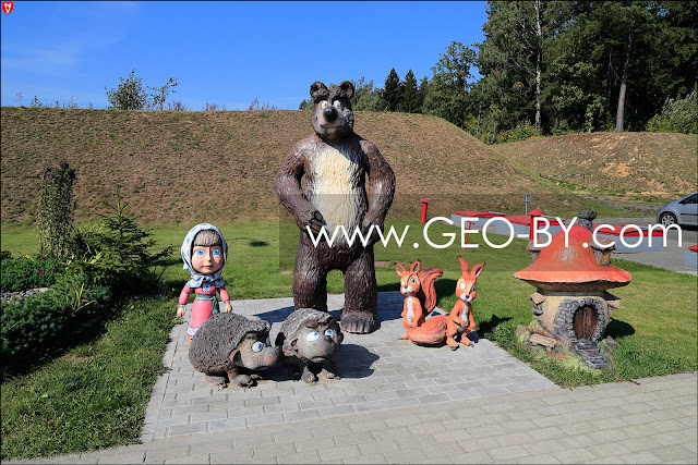 Маша и Медведь на заправке Белоруснефть № 19