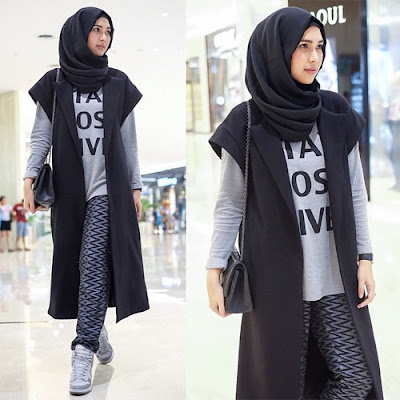 Trend fashion hijab dengan blazer Trend fashion hijab dengan blazer