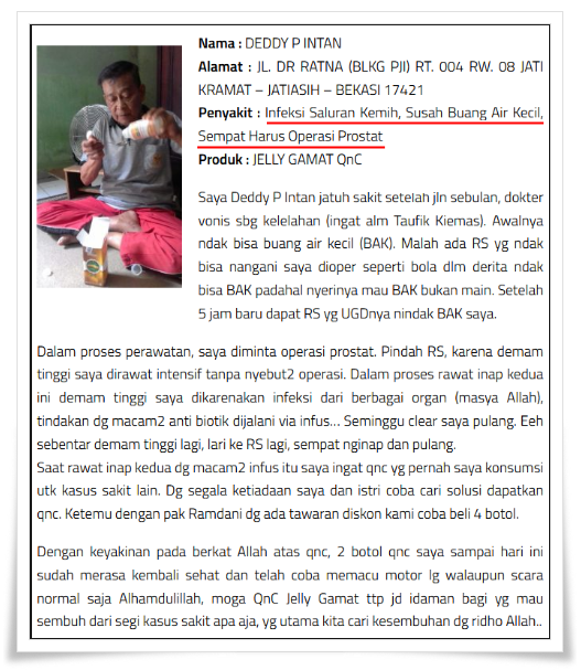 Obat Pelancar Kencing / Buang Air Kecil Tradisional Terbukti Ampuh ~ TESTIMONI QNC JELLY GAMAT Obat Pelancar Kencing / Buang Air Kecil Tradisional Terbukti Ampuh ~ TESTIMONI QNC JELLY GAMAT