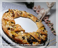 Couronne feuilletée aux pommes façon strudel Couronne feuilletée aux pommes façon strudel