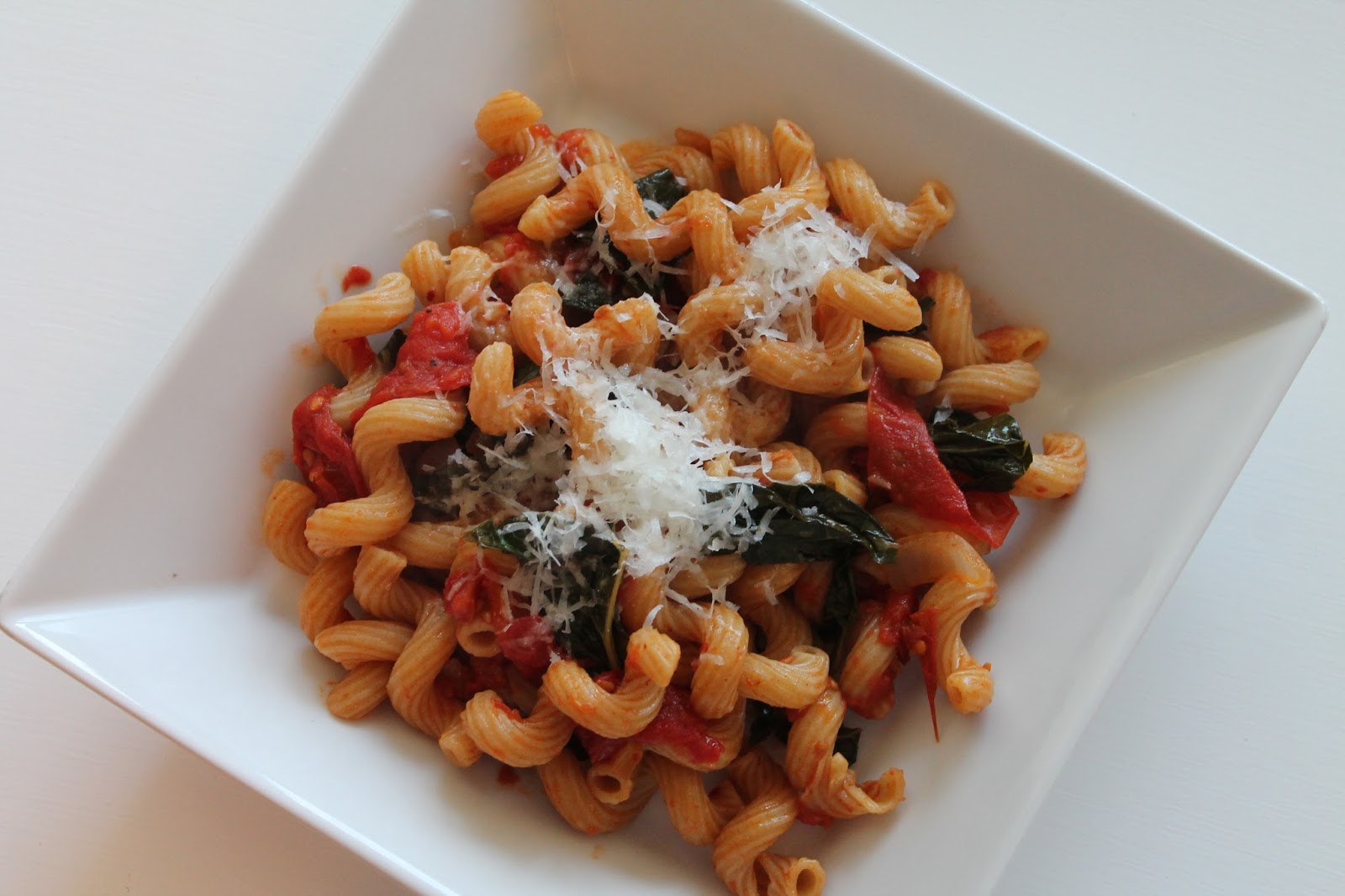 Cook In / Dine Out Roasted Tomato and Kale Pasta