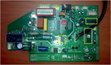 cómo reparar la placa del aire acondicionado, reparación de la placa de un aire acondicionado mini split