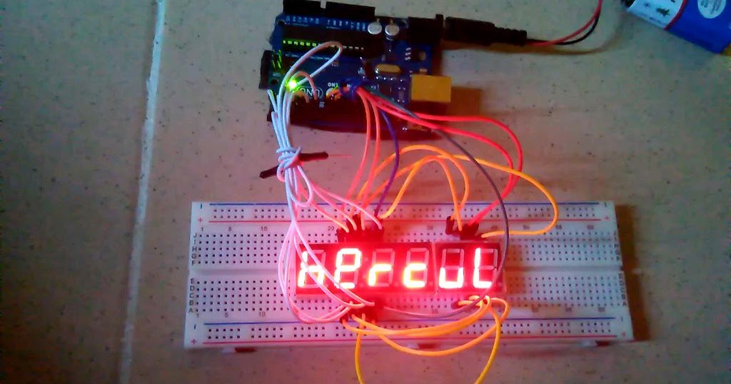 Hercules Technology NG: Arduino-based Seven Segments LED Scrolling Text ...