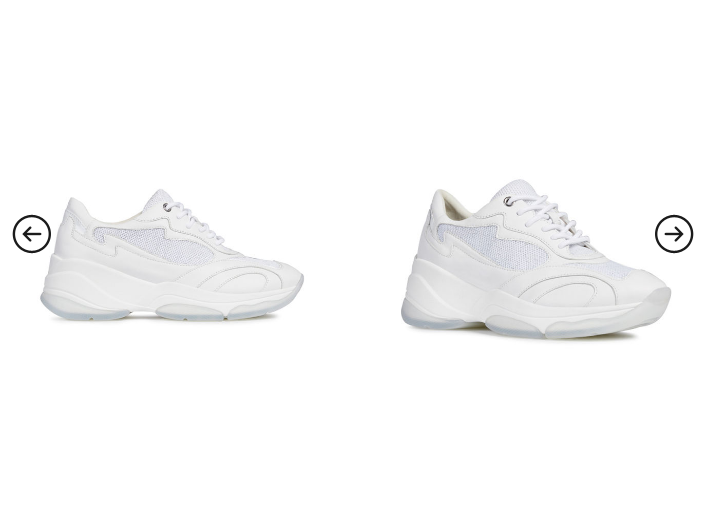 Geox - Pantofi sport originali de dama din piele naturala albi Geox - Pantofi sport originali de dama din piele naturala albi