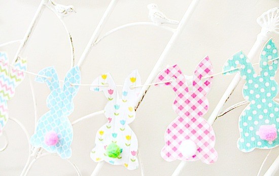 easter bunny banner easy craft